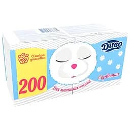 Салфетки бумажные Чудо однослойные 200 шт.