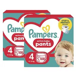 Подгузники-трусики Pampers Active Baby Pants 4 (9-15 кг), 216 шт.