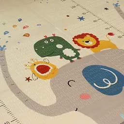 Розвиваючий двосторонній складний килимок Poppet Казкове слоненя та Клітинки-цікавинки 150х180x1 см (PP040-150) - мініатюра 4