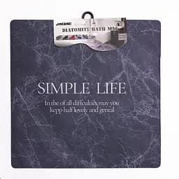 Килимок для ванної кімнати з діатоміту Simple Life 58×58 (см) вологопоглинальний килимок для дому ванни душу та туалету Yiwu HP-42-11 - мініатюра 4