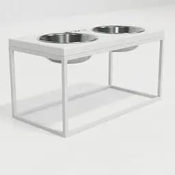 Hollky Base L — миски на підставці для середніх і великих собак (2 × 0,95 л, висота 20 см) - мініатюра 3