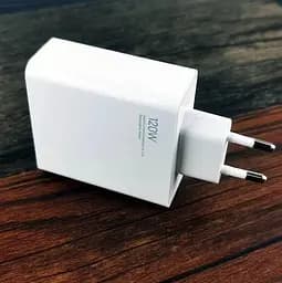 Мережний зарядний пристрій MI120W з кабелем (Білий) - мініатюра 4