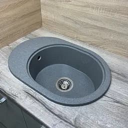 Кухонна мийка Adamant Ovale 610x420x180 сірий 640223, Сірий - мініатюра 3