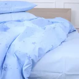 Простирадло MirSon Ranforce Elite 17-4748 Star trek 220x240 см блакитне (2200008932640)