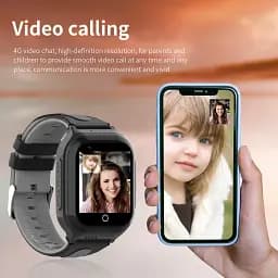 Смарт годинник-телефон дитячі Wonlex KT24S 4G камера прослуховування геозона WI-FI GPS SIM Pink (16999) - мініатюра 7