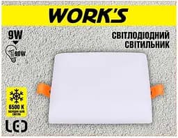 Світильник стельовий Work's LED WAL2202-9W 6500К 9W (125715) - мініатюра 2