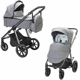 Коляска Espiro Bueno 2022 307 Gray Feather, універсальна 2 в 1, сіра (205163)