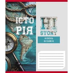 Зошит загальний "Шкільні предмети" Leader 048-590128K-5 в клітинку, 48 аркушів