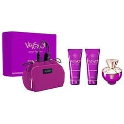 Набір Versace Pour Femme Dylan Purple 100 мл парфумована вода, 100 мл гель для душу, 100 мл лосьйон для тіла