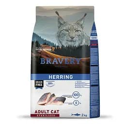 Сухий корм для стерилізованих котів із оселедцем BRAVERY Herring Adult Cat Sterilized 2 кг