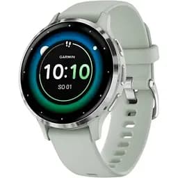 Смарт-годинник Garmin Venu 3S Silver S. Steel Bezel w. Sage Grey Case and S. Band (010-02785-01)
