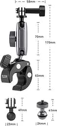 Затискач Telesin Aluminum Alloy Universal Handlebar Mount (GP-HBM-001) [83956] - мініатюра 3