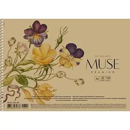 Альбом Muse Drawing на спіралі A4 30 аркушів в асортименті (PB-SC-030-320)
