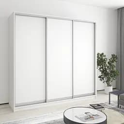 Шкаф-купе трехдверный MebelStar Комбо AL 3ДСП 220x60x210 см Аляска белый (MBS-3290)