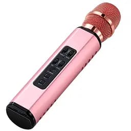 Караоке-микрофон беспроводной Losso K6 Premium со встроенным динамиком и Bluetooth Rose (18961)