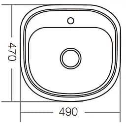 Мийка кухонна ZERIX Z4947-08-180D decor (ZM0560) - мініатюра 3