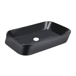 Умивальник Qtap Scorpio 550x390x120 Black matt QT14112243MBN, Чорний матовий - мініатюра 3