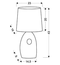 Настільна лампа Candellux 41-79916 HIERRO - мініатюра 4