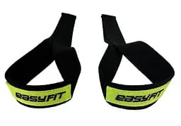 Лямки атлетические EasyFit Delta Long для становой тяги черные (EF-0050)
