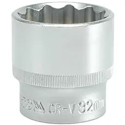 Головка торцева 12-гранна Yato квадрат 1/2" М= 32 мм L= 42 мм (YT-1292)