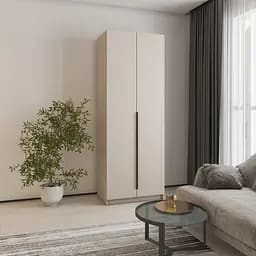 Шкаф 2-дверный MebelStar Оскар ДСП BG, блок ящиков 80x52x220 см Кашемир (MBS-4465)