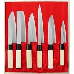 Набор из 6 кухонных ножей Satake Yoshimitsu (HG8404W)