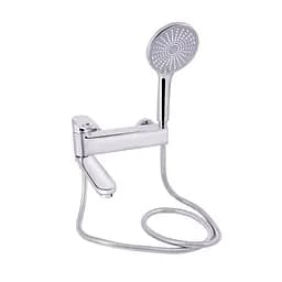 Смеситель для ванны Qtap Jay с поворотным изливом (c душевым гарнитуром) QTJAY260CRM45542 Chrome