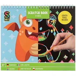 Скретч-книга Grafix Funny Monsters 20х24 см 10 аркушів (220006_02)