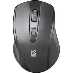 Миша бездротова Defender Datum MM-265 чорний USB оптична 800/1200/1600 dpi 4 кнопки 2xAAA мініатюрний наноприймач (52265)