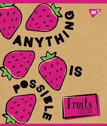 Набор тетрадей Yes Fruits color А5 в клетку 18 листов 10 шт. (765087)