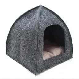 Будинок для котів та малих порід собак Zoo-hunt із фетру Джейн №2 40х40х42 см сірий (ZH4952-1)