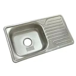 Мойка кухонная Kraft 7642 D Decor с сушилкой 760x420x180x0,8 мм Нержавеющая сталь 30412