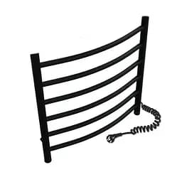 Рушникосушка електрична Heizung EG 6/55 660x450 мм права з терморегулятором Чорний 30412