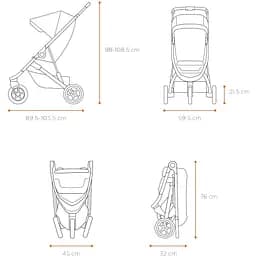 Дитяча коляска Thule Spring Black / Grey Melange (TH 11300200-11300305) - мініатюра 7