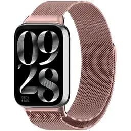Ремінець DK CDK для Xiaomi Redmi Watch 5 Metal Milanese Loop Magnetic (017123) (pink rose) - мініатюра 2
