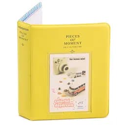 Фотоальбом для Fujifilm Instax Mini (12, 11, 40, 70, 90, 99, EVO, Link, Liplay) Polaroid 300, Z2300 на 64 фото, жовтий 