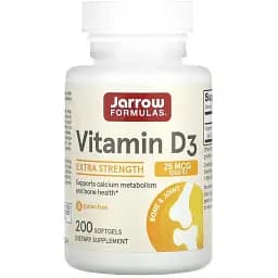 Витамин D3 Jarrow Formulas 1000 МЕ 200 капсул