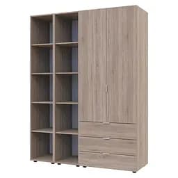 Комплект Doros Гелар з 2 Етажерками Дуб Сонома 2 ДСП 153.9х49.5х203.4 (42005045) - мініатюра 3
