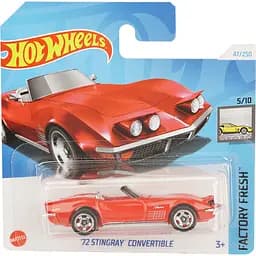 Базовая машинка Hot Wheels Factory Fresh 72 Stingray Convertible красная (5785)