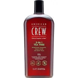 Засіб по догляду за волоссям і тілом American Crew 3 in 1 Energizing Shampoo 1 л