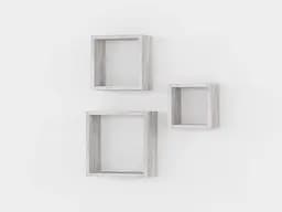 Комплект підвісних полиць Moreli Forte Eva 3 шт. Бетон (id27-0000-27-beton)