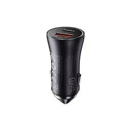 Автомобильное зарядное устройство Baseus Golden Contactor Max Dual Fast Charger Car Charger U+C 60W CGJM000113 - мініатюра 2