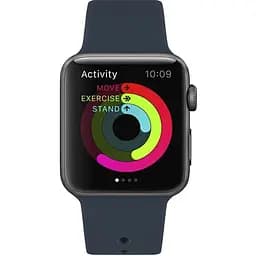 Ремінець Uwatch Silicone Strap for Apple Watch 38/40 mm Midnight Blue - мініатюра 3
