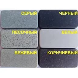 Гранітна мийка з краном овальної форми WIZ № 13 770х500 мм (Чорна) - мініатюра 5