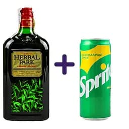 Набір: Бальзам Herbal Park 0.5 л + Напій Sprite безалкогольний 330 мл л з/б
