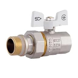 Кран кульовий з американкою SD з антипротіканням прямий 3/4"зв PN40 SD900NW20PN40