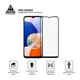 Скло захисне Armorstandart Pro Samsung A14 4G / A14 5G Black (ARM66206) - мініатюра 2