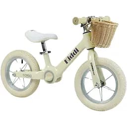Детский беговел Corso Kiddi ML-12102 магниевая рама надувные колеса 12" подставка для ног корзина