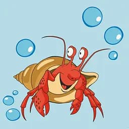 Картина по номерам "Краб в ракушке" 15097-AC 30х30 см