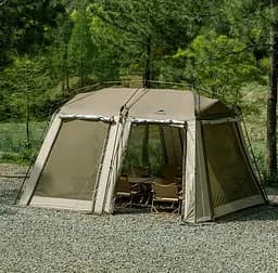 Чотиримісний намет Naturehike Village CNH23ZP12003 (Коричнева) - мініатюра 2